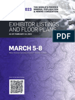 Pdac23 - Exhibitor Listings and Floor Plans PDF
