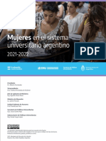 Mujeres en El Sistema Universitario Argentino 2021-2022