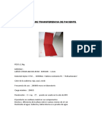 Tabla de Transferencia de Paciente