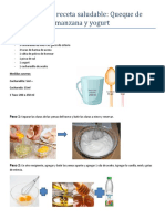 Pasos para Receta Saludable Queque Yogurt