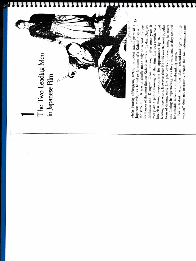 Sato, Two Leading Men in Japanese Film. in Currents in Japanese Cinema