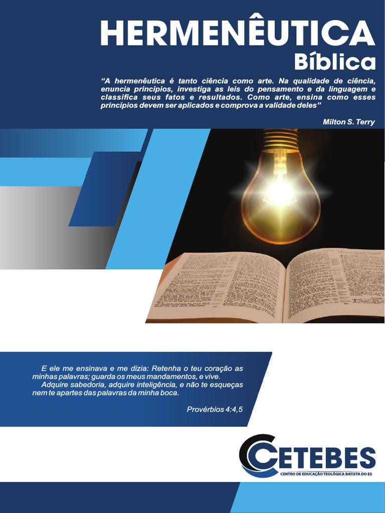 Hermenêutica Bíblica | PDF | Bíblia | Teologia