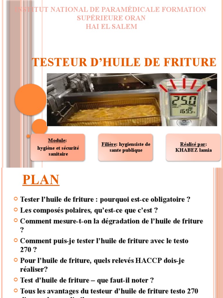 Testo 270 - Testeur d huile de friture