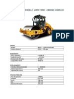 Especificaciones Rodillo CDM512D - Lonking