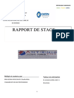 RAPPORT DE STAGE