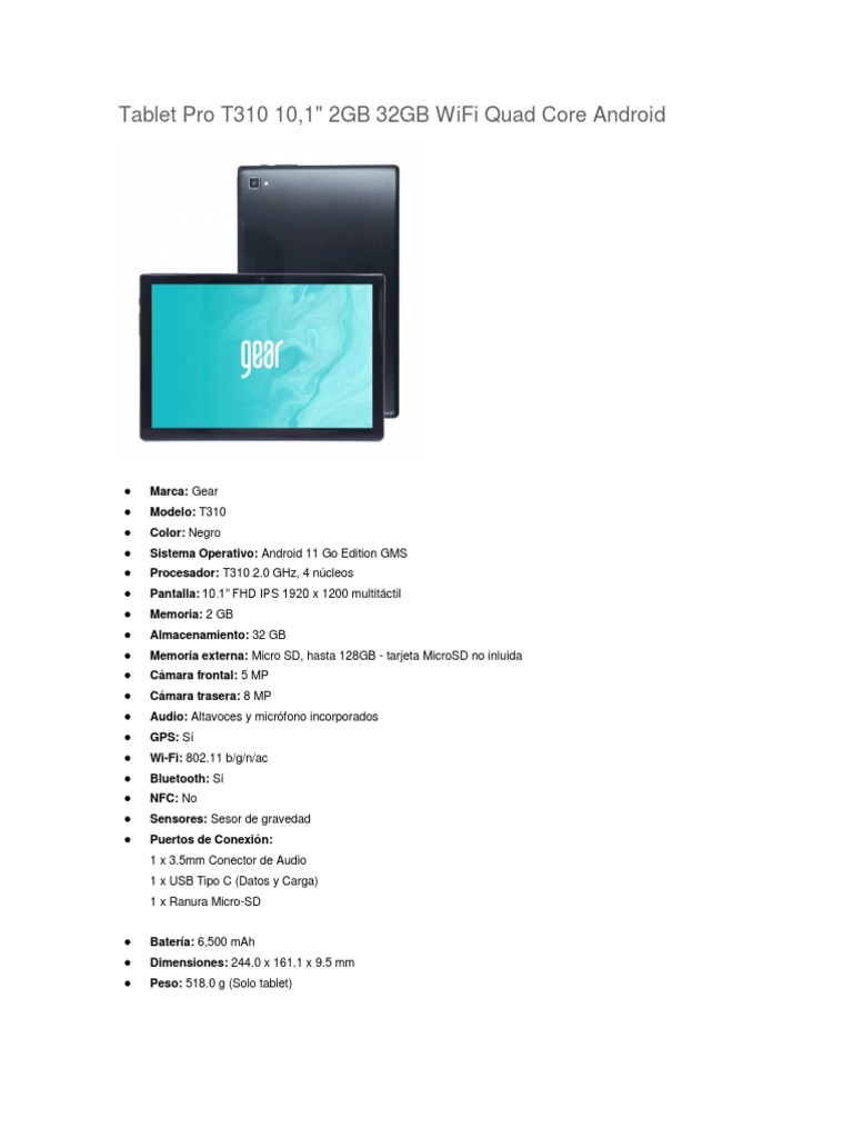 Tablet Pro T310 10 | PDF