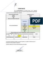 Constancia de Mantenimiento H3a-851 - Febrero