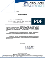 Certificado Láminas de Seguridad PDF
