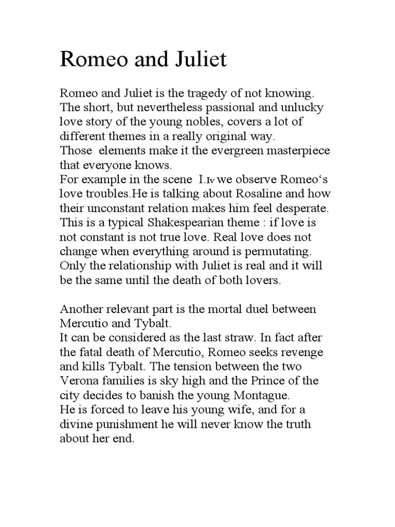 Romeo and Juliet PDF