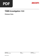 Download TEMS Investigation 130 Release Note by drendon SN63024945 doc pdf
