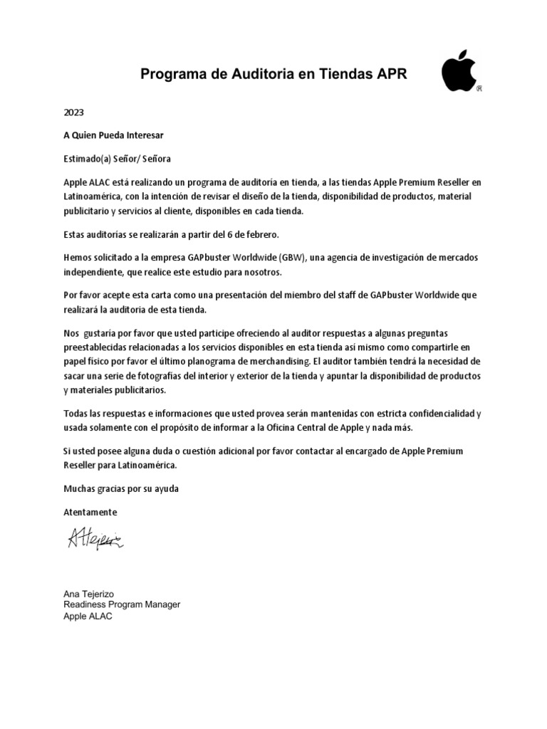 APR - Spanish - Letter - of - Authority - Feb 2023 PDF | PDF