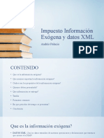 Impuesto Información Exógena y Datos XML - PUBLICIDAD