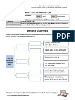 Cuadro Sinóptico: Reforzando Mis Aprendizajes