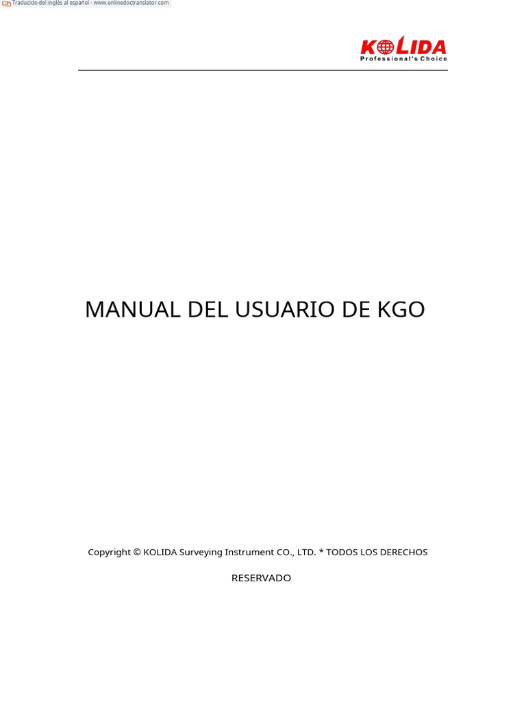 Manual Software de Post Proceso KGO ESPA PDF | PDF | Ventana ...