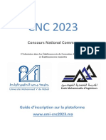 Concours National Commun: Guide D'inscription Sur La Plateforme WWW - Emi-Cnc2023.ma