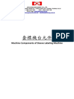 Machine Components of Sleeve Labeling Machine PDF