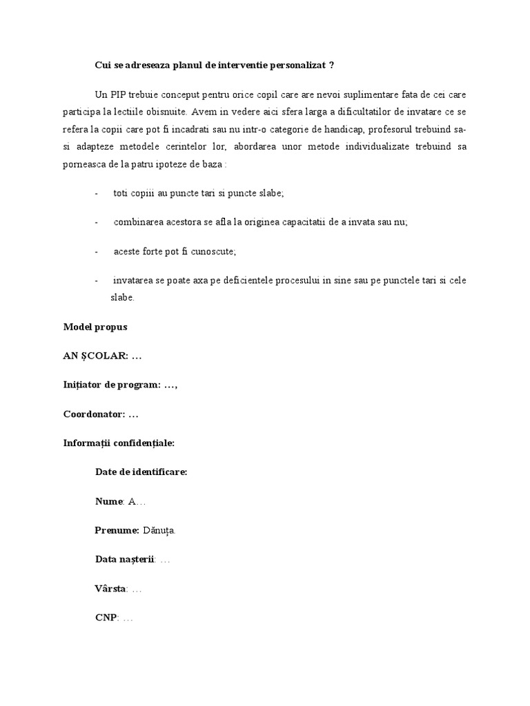 Pip Model | PDF