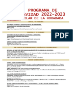 Programa Navidad Pilar de La Horadada 2022-2023 AGENDAS