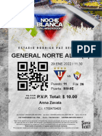 General Norte Alta (A) : P.V.P. Total: $ 10.00