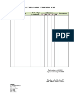 Daftar Laporan Perawatan Alat Lab Komputer BDF