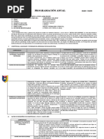 Programacion Anual y Bimestral 4to Grado Secun