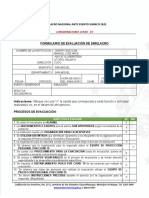 Ficha de Evaluación de SIMULACRO NACIONAL 2023