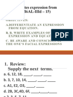 Differentiates Expression From Equation (M6AL-IIId - 15)