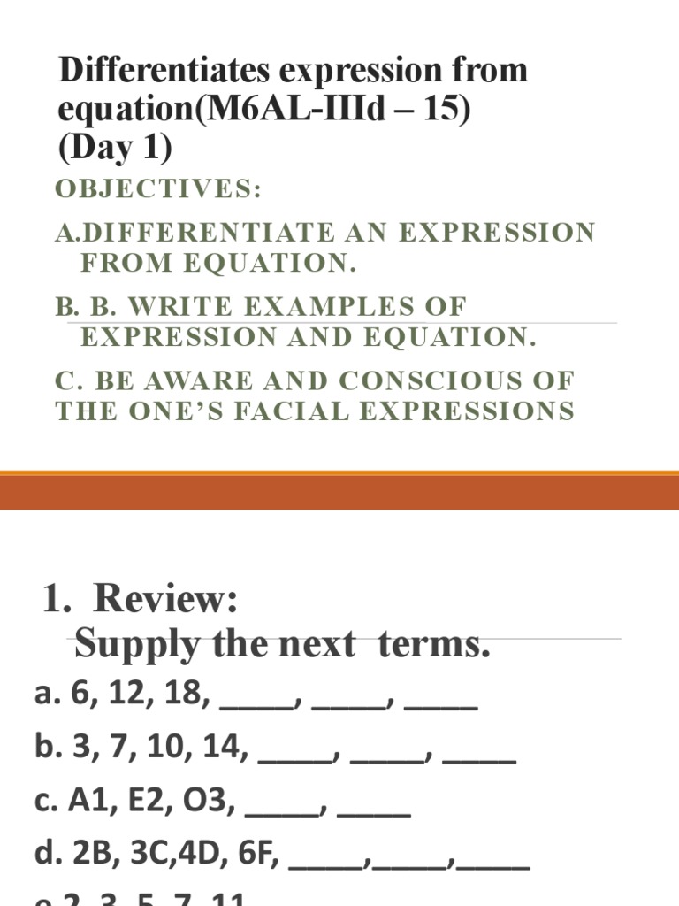 Differentiates Expression From Equation (M6AL-IIId - 15) | PDF ...
