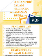 Sumbangan PBB DLM Memelihara Keamanan Dunia