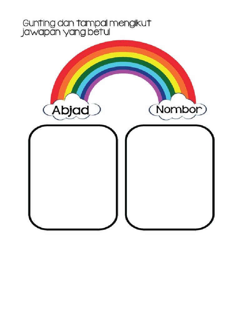 Cut and Paste The Alphabets | PDF