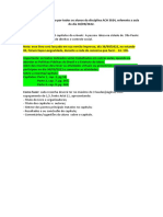 Trabalho A Ser Realizado Por Todos Os Alunos para A Disciplina de Políticas Públicas Referente A Aula Do Dia 30