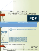 Profil Pendidikan Provinsi Sumatera Barat 2021