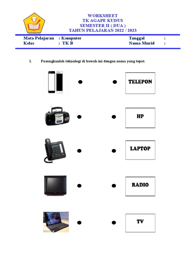 Worksheet TK B PDF