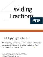 Multiplying and Dividing of Fractions