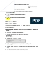 Latihan Soal PAI I Persiapan STS