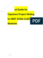 Practical Guide for Capstone Project Writing