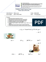 Soal Bahasa Arab Kelas 8 Sumayyah PTS Genap 21-22