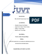 Especificidades de Las Teorías de Aprendizaje de Los Estudiantes Universitarios.