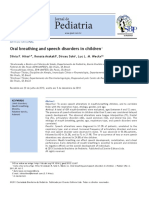 Respiração Oral e Alteração de Fala