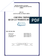 Baocao QL Website Dulich PDF