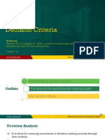 W1. Decision Criteria