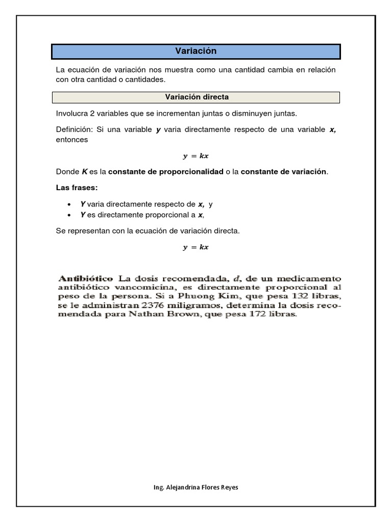 Variación | PDF