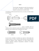 Aula sobre tipos de parafusos