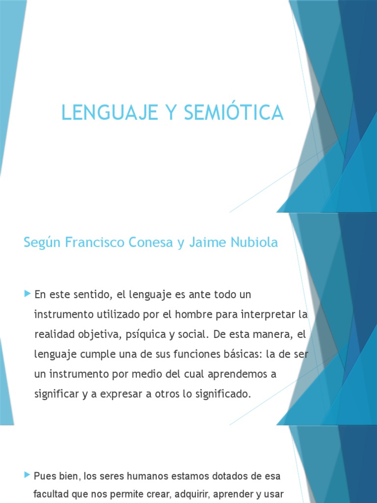 Lenguaje y Semiótica | Descargar gratis PDF | Lingüística | Ciencia
