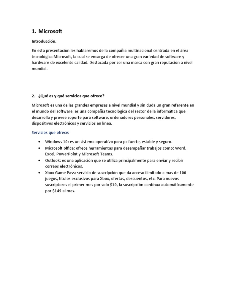 Microsoft pdf