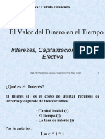 Intereses, Tasas y Capitalizacion