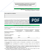 Avaliação Do Módulo Multimétodos - Análises Quantitativas - Correlação, Teste T e ANOVA