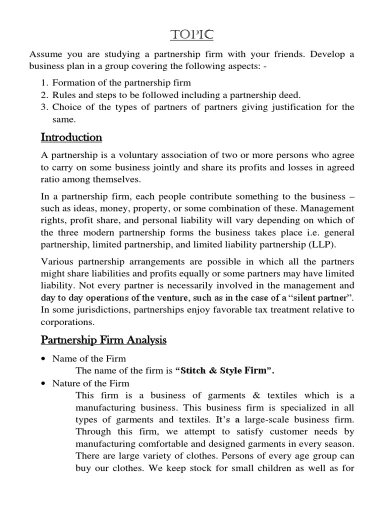 Rectified Business Project PDF PDF Partnership Limited Liability