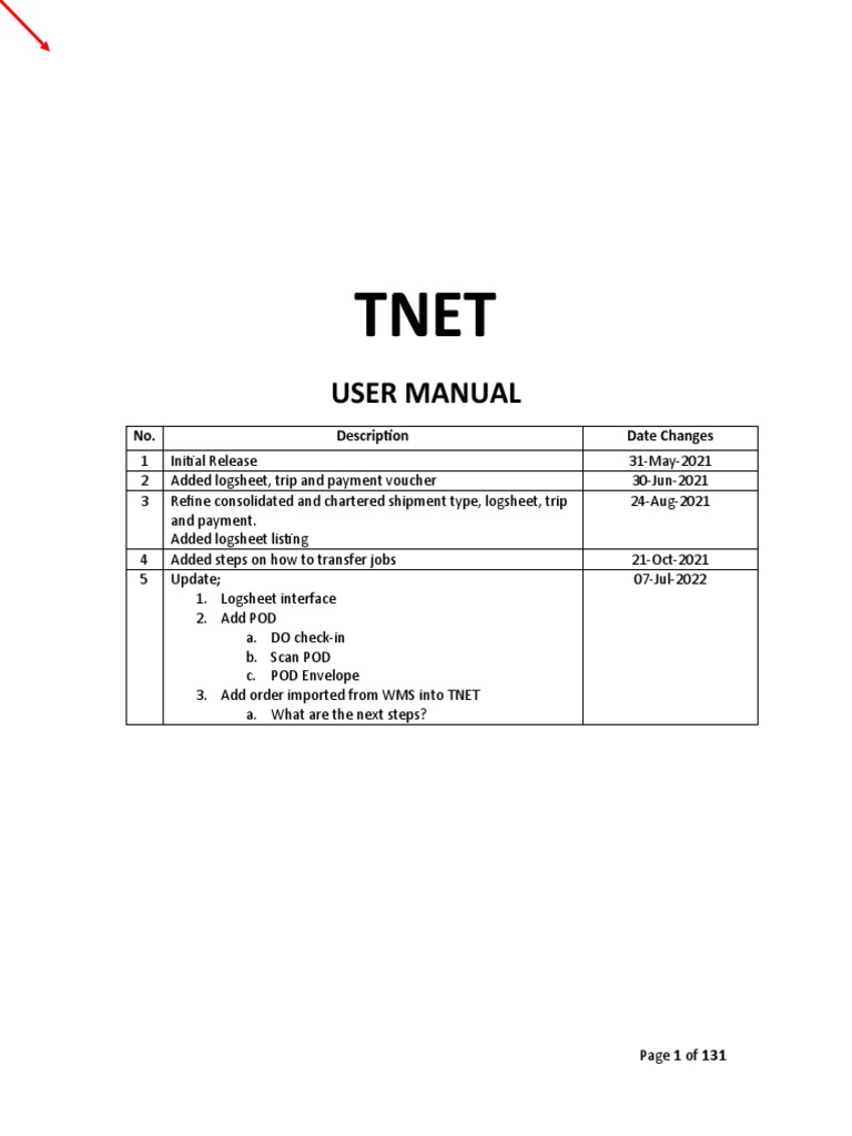 TNET User Manual Overview | PDF | Login | Button (Computing)