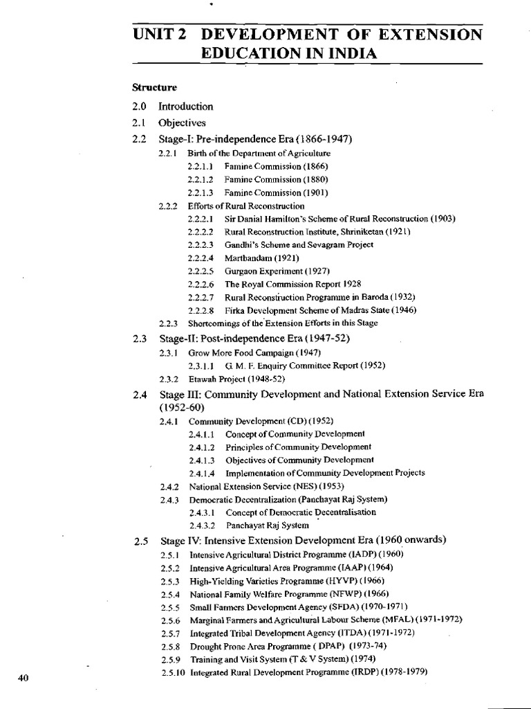 Development of Extension Education in India PDF Mahatma Gandhi